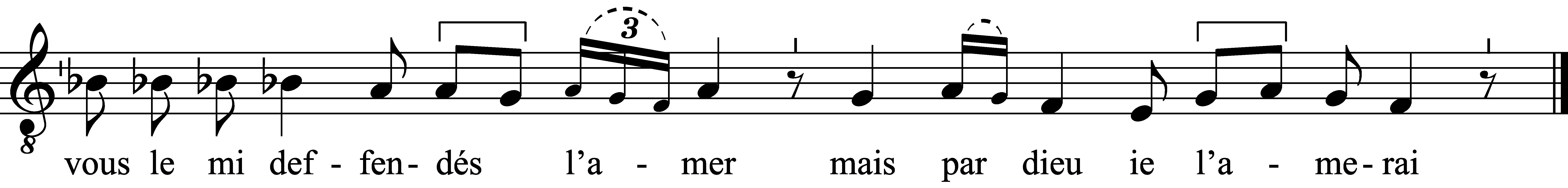 Refrain musical notation